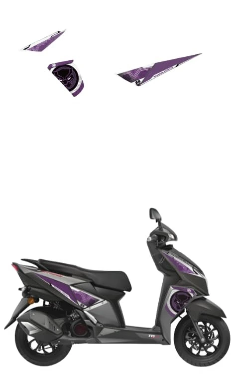 Ntorq Black Panther Stickers | Ntorq Super Squad Black Panther Graphics